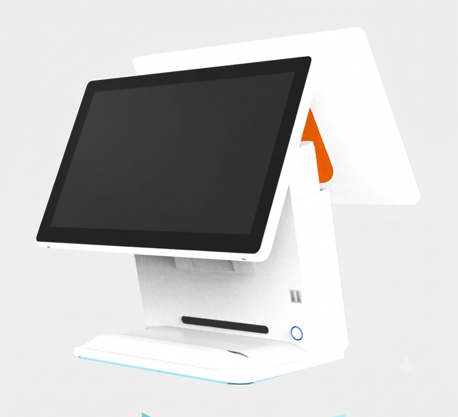 Dual-screen POS terminal
